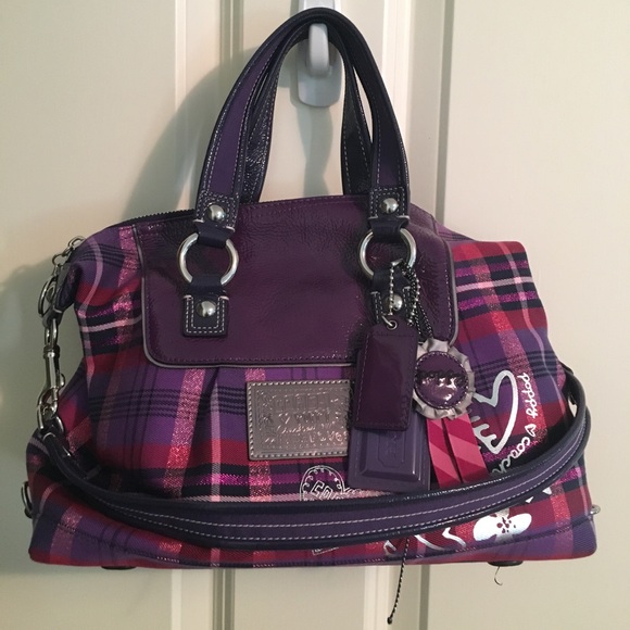 Coach Handbags - Coach Poppy Tartan Bag